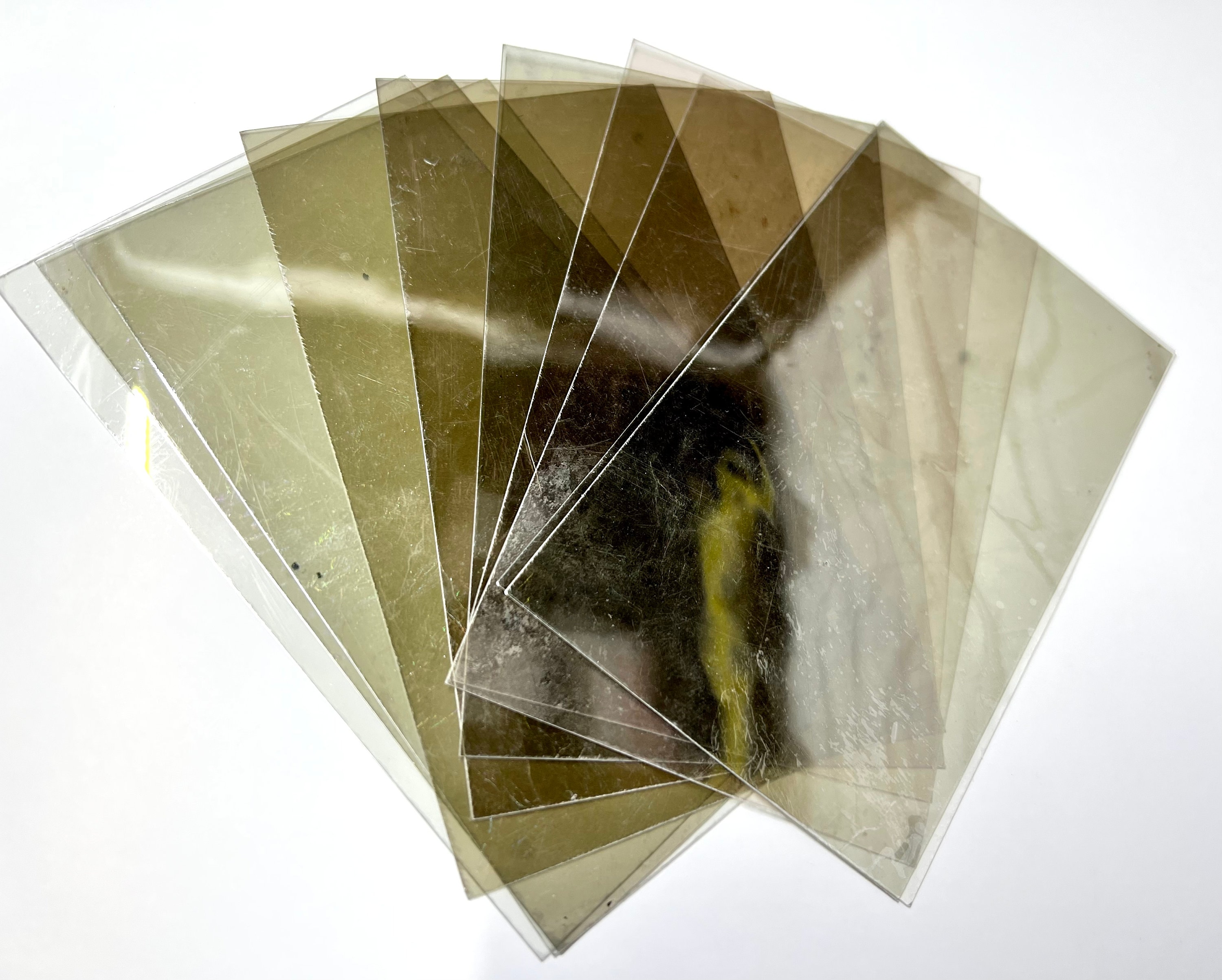 10 Mica Windows, Stove Mica Tiles Pack, Clear Mica, Eisenglass,  Heat Proof, Crafts, 10 Tiles, 3 Sizes, Your Choice