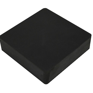 May include: A black square foam block. The block is about 6 inches wide and 6 inches long.