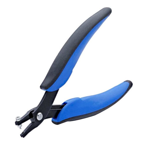 Metal Hole Punch Pliers - Hole Punch Size 1.5mm Diameter Round, Short Neck, Use for Metal 24g Thick, Precision Hole Punch, Craft Tool