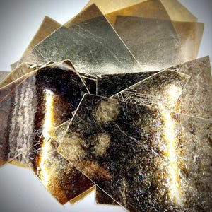Colorful Phlogopite Mica, All Natural, Translucent Colors, Red, Gold, Amber & Smoke Color Sheets, High Heat and Flame Resistant, Your Choice