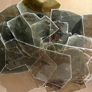 Mica Clear Transparent Pack - Your Choice 2 Ounces, 1/4 LB, or 1/2 LB *Large, Thick Pieces, 2” -  5”, Natural, Jewelry and Craft Supply