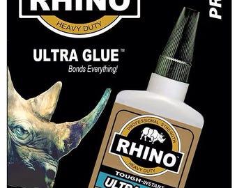 Best Glue - The Worlds Tougher Glue - Rhino Glue *Original formula -  Top Selling Glue On Etsy, Strong Hold, Instant Bond, Clear