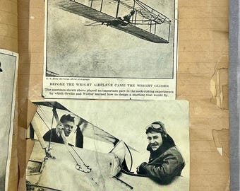 Seltenes Journal / Sammelalbum Ihres Jungen Alles Über Die Frühe Luftfahrt, Alle Original 50+ Vollseiten, Fotos