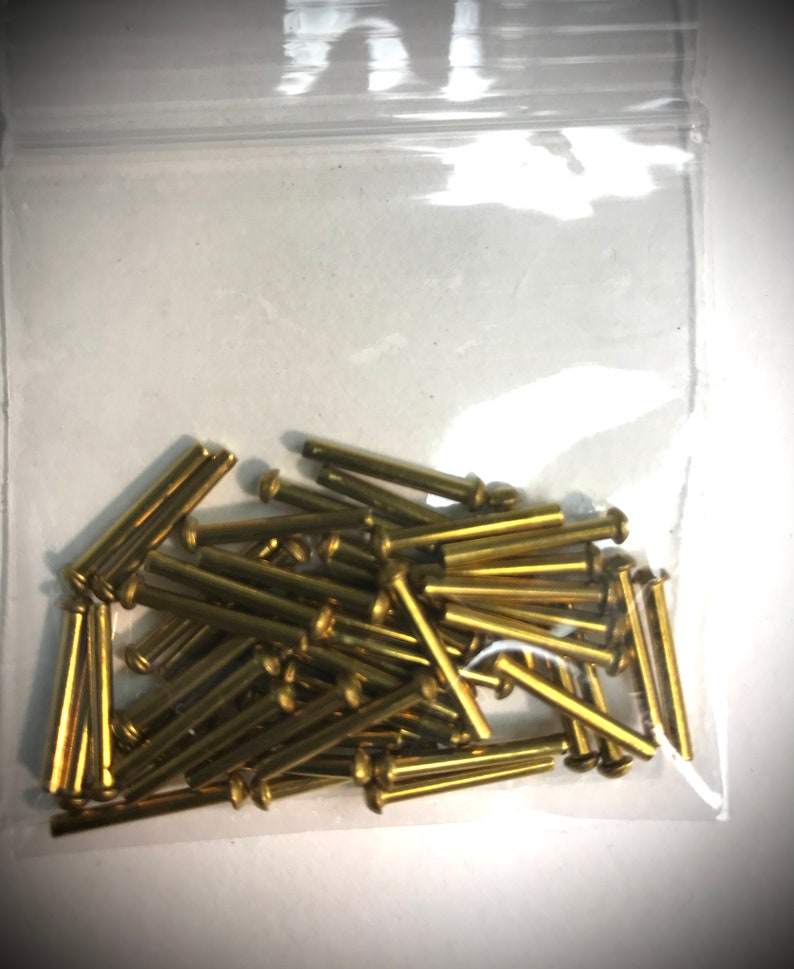 Solid Micro Rivets - 1/16”, Your Choice Copper or Brass, 50 or 100 ...