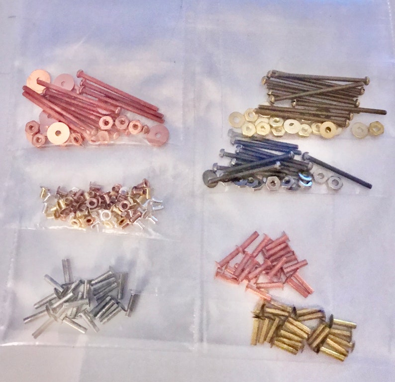 Complete Small Micro Mini Fastener Assortment Pack Tiny Eyelets Screws