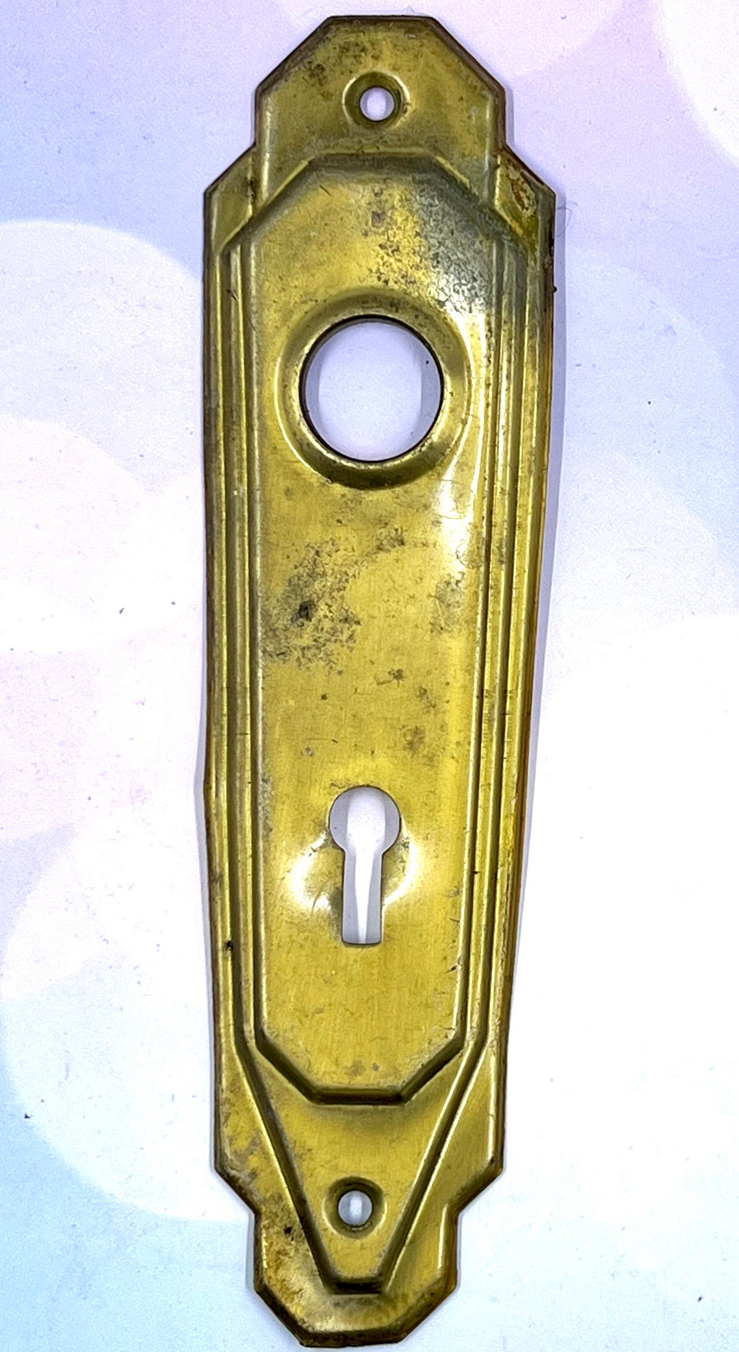 Original Antique Door Knob Back Plate Early 1900s Rare Etsy