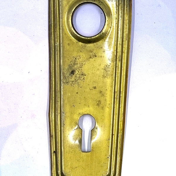 Original Antique Door Knob Back Plate, Early 1900’s, Rare Collectible Assemblage Art Supply, Hardware, Repurpose