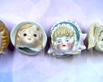 Original Antique German Bisque Doll Heads, YOUR CHOICE, Ceramic, Porcelain,  Art Doll Supplies, Craft Supply