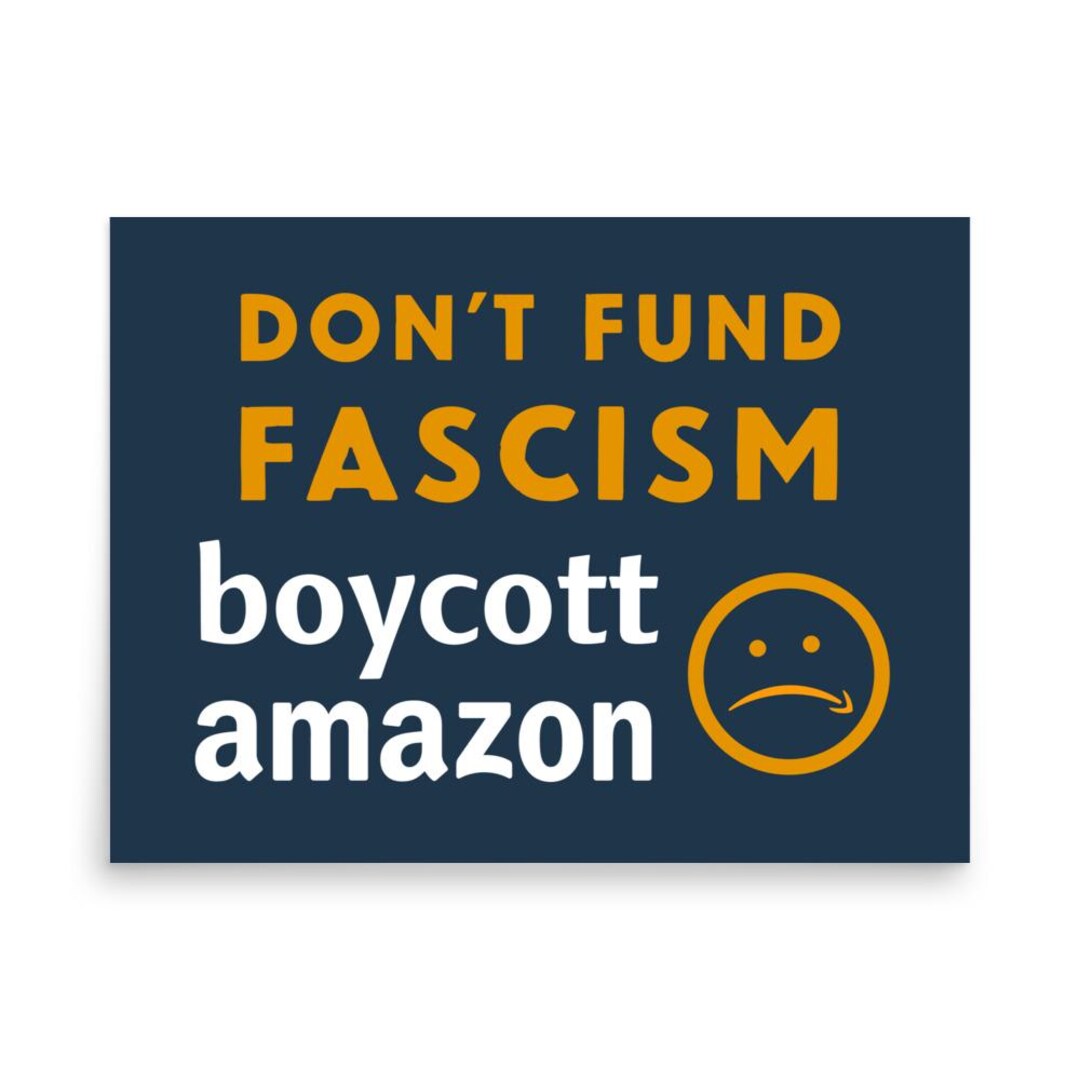 Protest Poster: Boycott Amazon, Political Activism, Social Justice ...