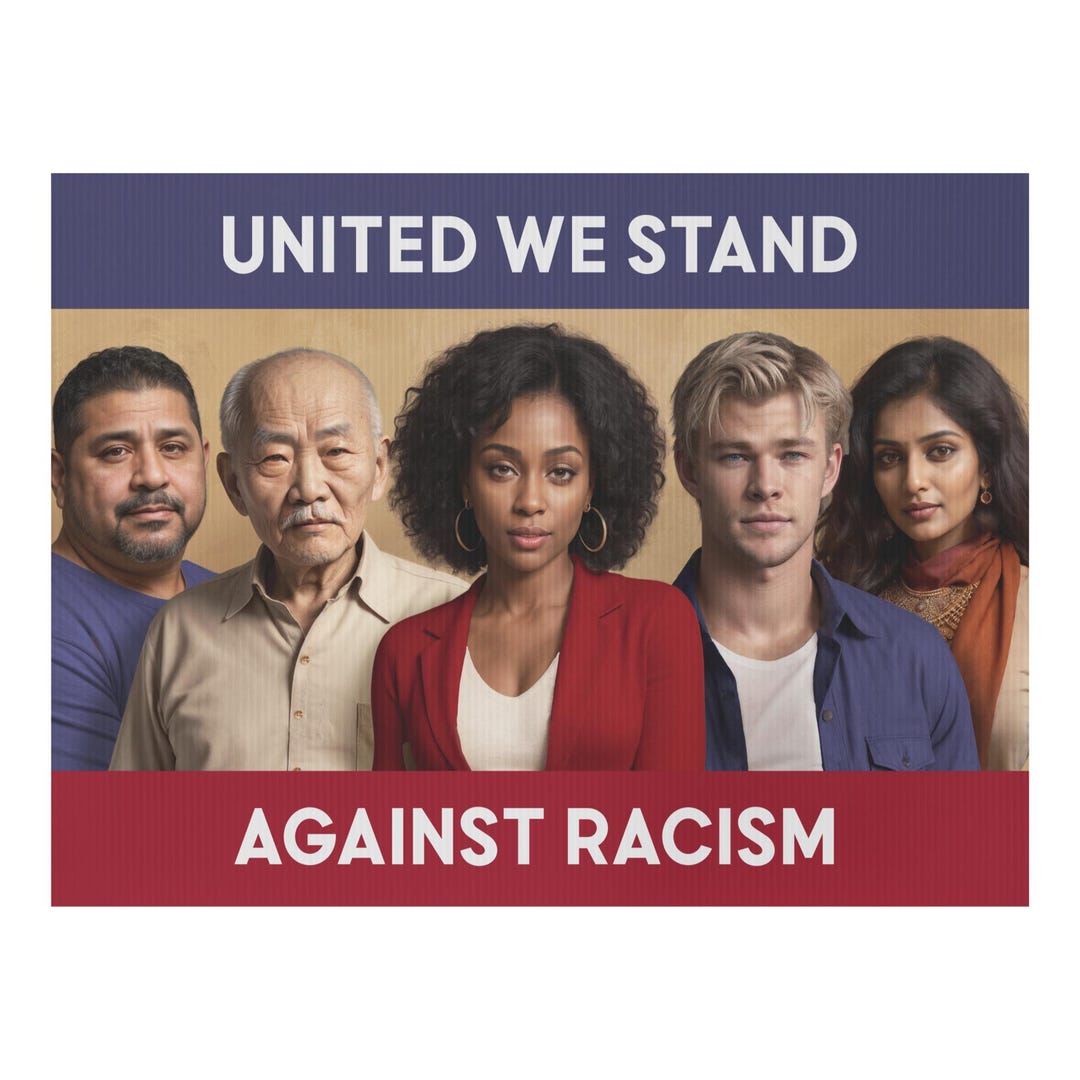Protest Poster: United Against Racism (digital Download), Anti-racist ...