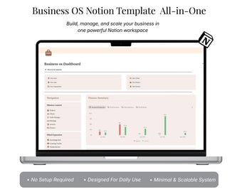 Business OS Concept Template | All-in-One Freelancer & Solopreneur System | CRM, Tasks, Finance and Projects