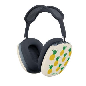 AirPods Max Case „Pineapple“ – Handgemaltes gelbes Tropical Fruit Design, Summer Vibes Accessory, Artistic Headphone Cover, Statement Case