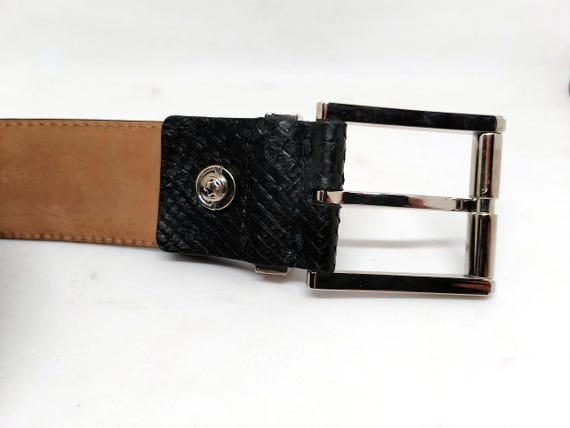 Classic Rare Montblanc Genuine Python Leather Bel… - image 3
