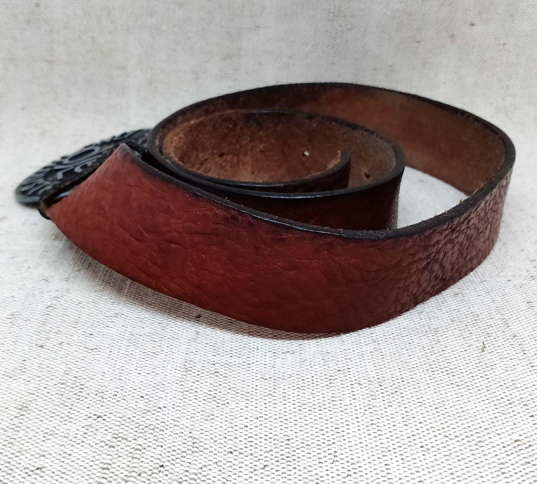 Vintage Diesel Industry Leather Belt – Only the Brave – 100  display picture 3