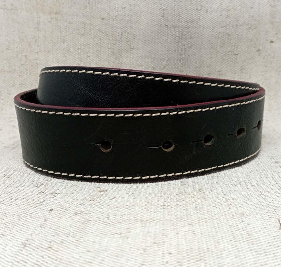 Vintage Rare DSQUARED2 Black Leather Belt – Large Buckle – Size S
