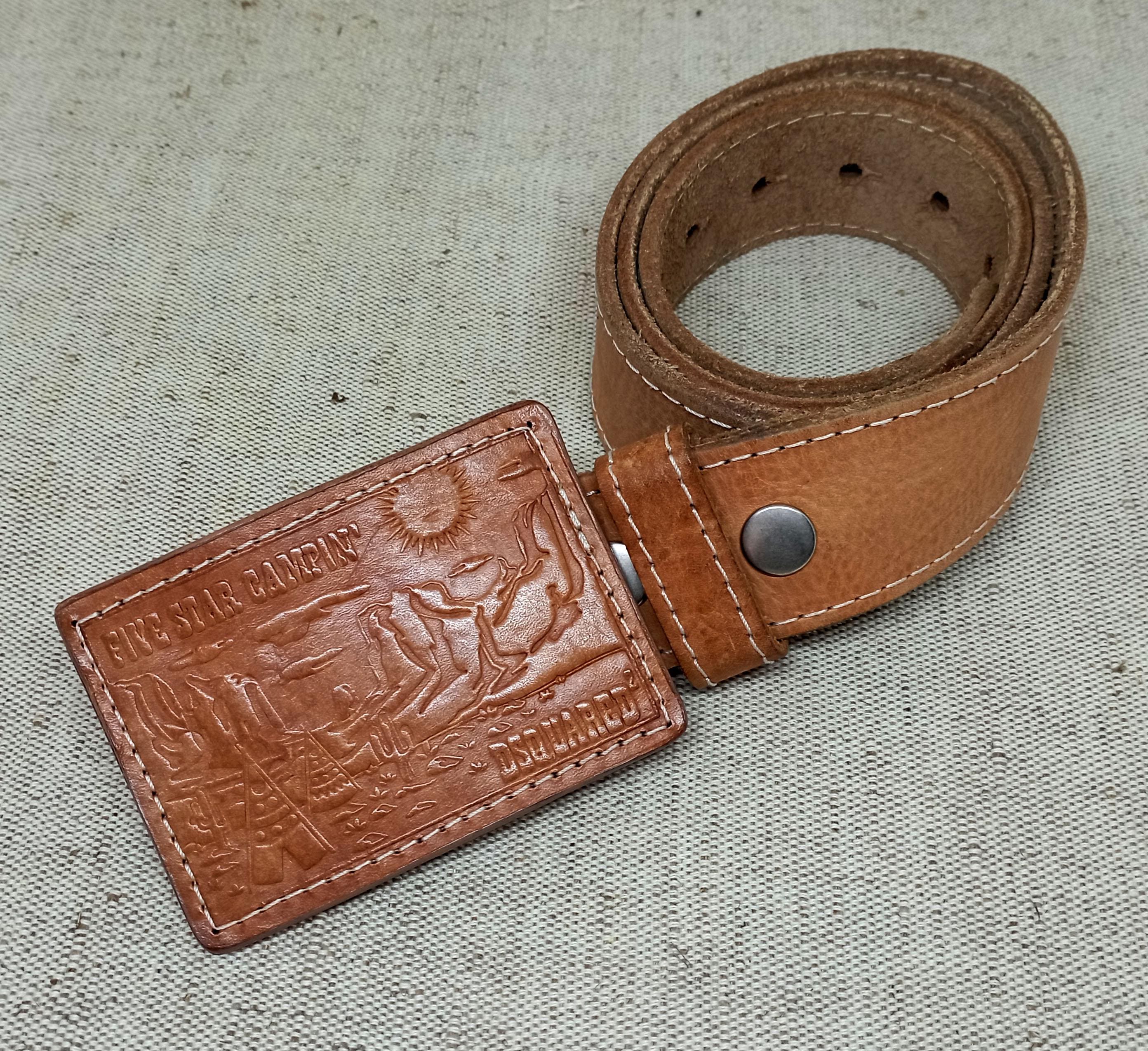 Vintage DSQUARED2 “five Star Campin'” Leather Belt – Size L