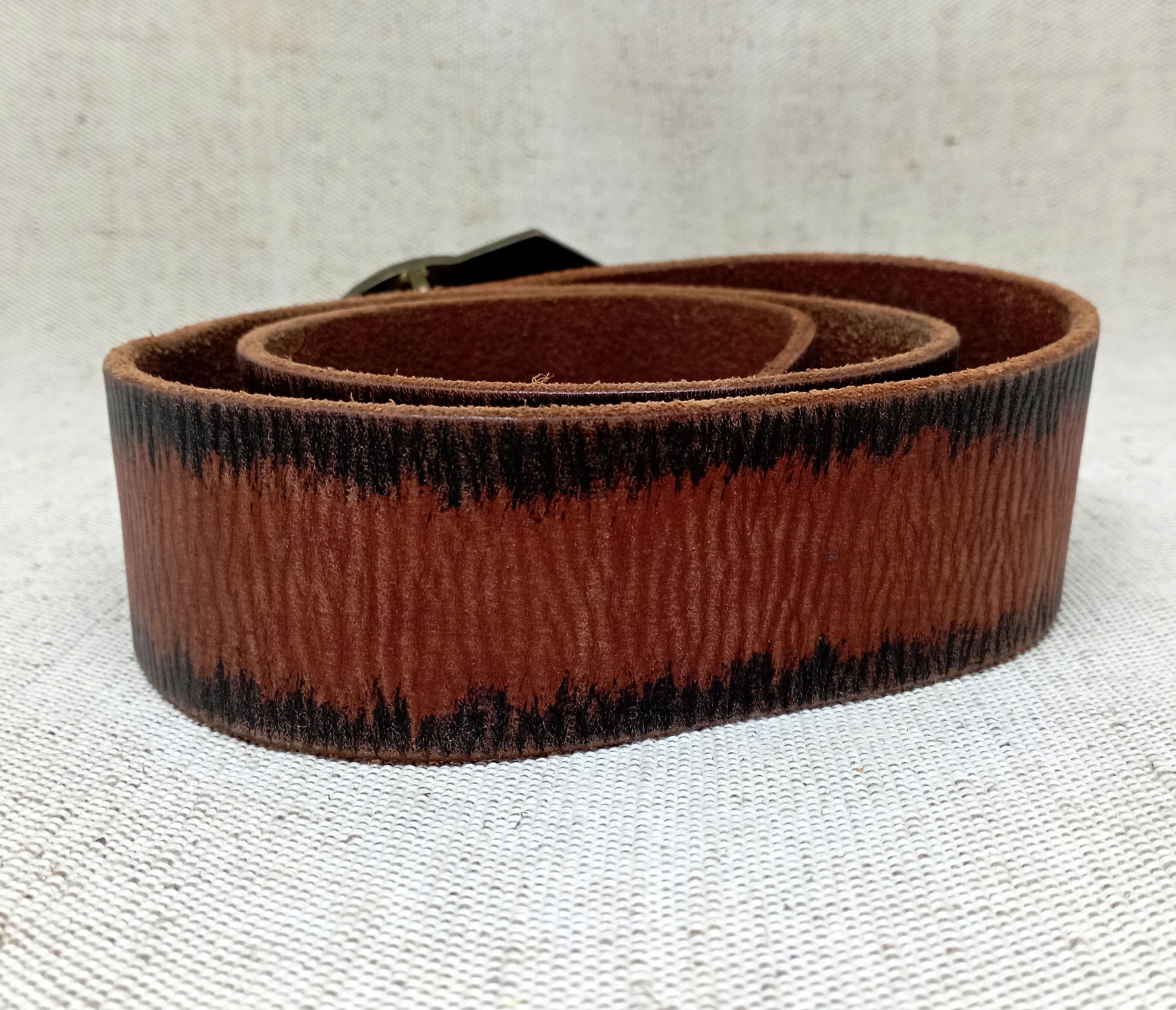 Armani Exchange Womens VTG Chestnut Brown Leather Belt Silver Logo Buckle M NWT ARMANI Belts for Women for sale | eBay main image 4