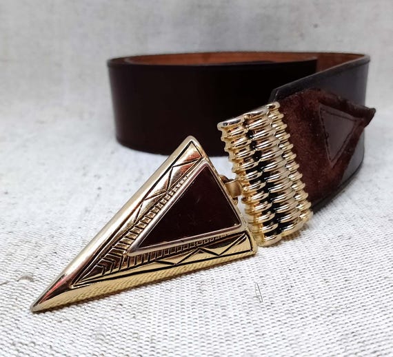 Elliot Rhodes レザーベルト 魚バックル Vintage Elliot Rhodes
