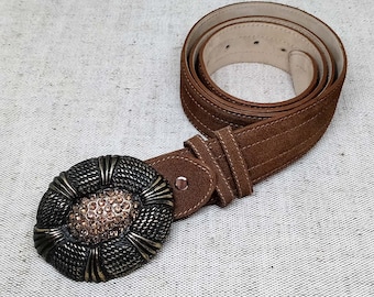 Diesel Classic Black Leather Belt – Size 85 – 95cm – Made in  display picture 3