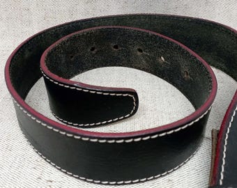Vintage Rare DSQUARED2 Black Leather Belt – Large Buckle – Size S