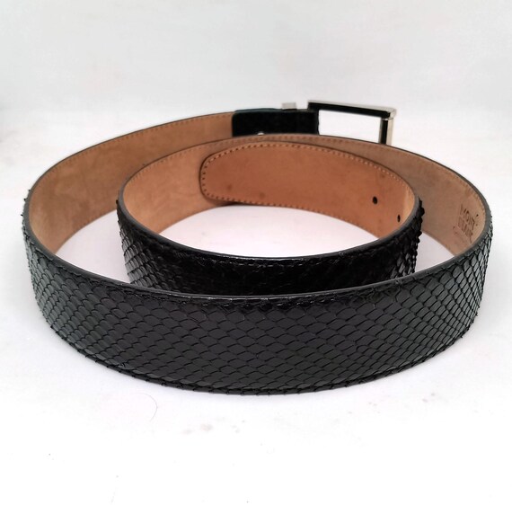 Classic Rare Montblanc Genuine Python Leather Bel… - image 6