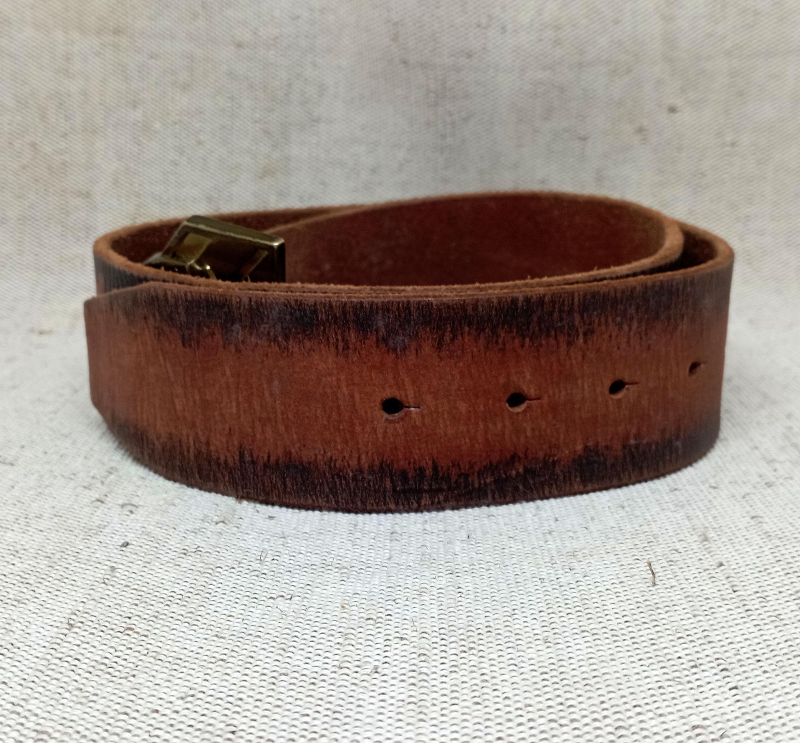 Armani Exchange Womens VTG Chestnut Brown Leather Belt Silver Logo Buckle M NWT ARMANI Belts for Women for sale | eBay main image 2