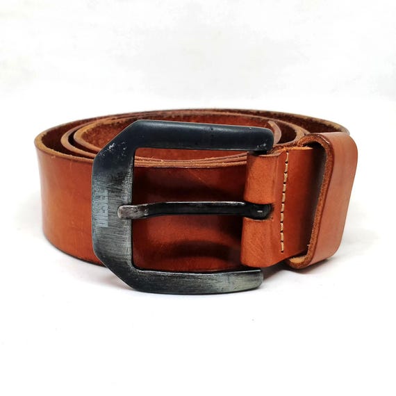 Brown Leather Diesel belt 29550891_58528884_600.jpg main image 2