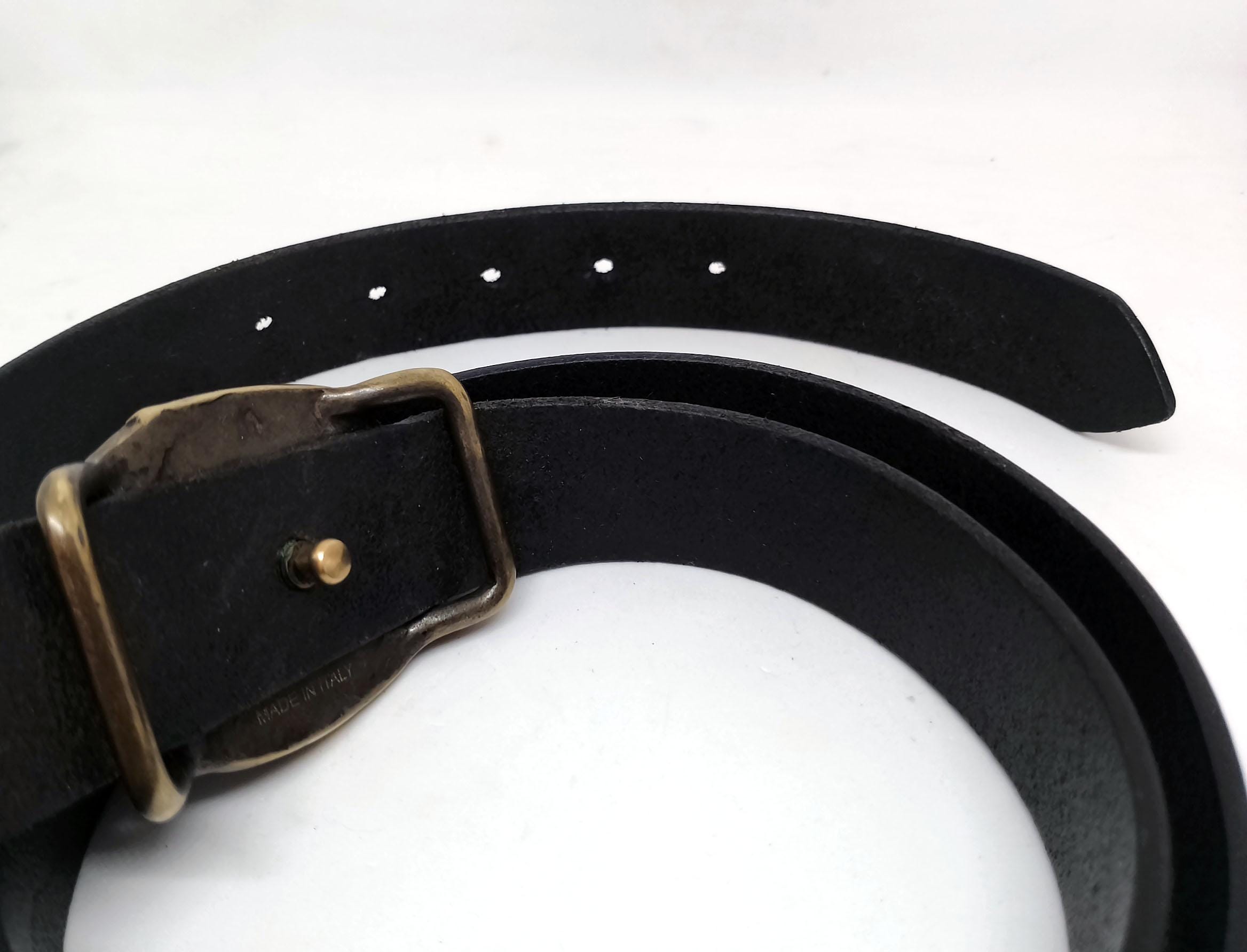vintage armani jeans belt blue leather floral wave embossed made italy aj buckle Armani Jeans for Men with Vintage Belts for sale | eBay main image 3