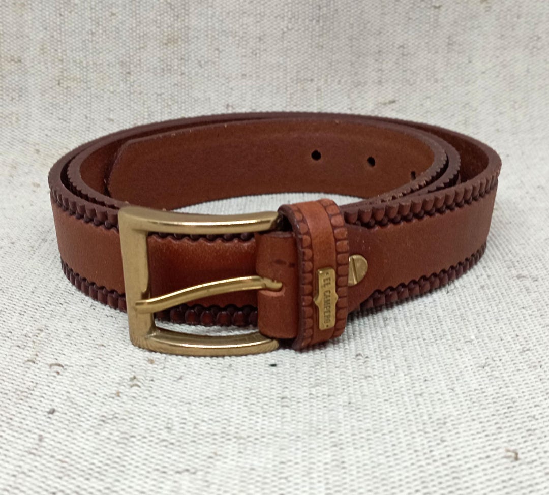 Ceinture En Cuir EL CAMPERO Vintage - Taille 85 - Marron - Occasion