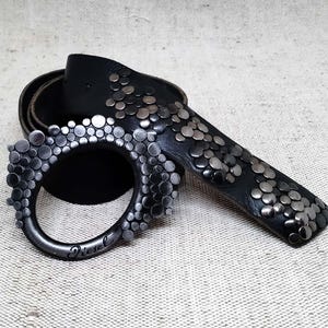 小物 vintage diesel studs belt Diesel Men Old Model Leather Belt Studs 90S Grunge Y2K Punk