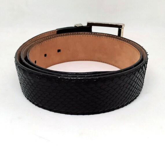 Classic Rare Montblanc Genuine Python Leather Bel… - image 5