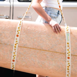 Recycled Polyester Surfboard Carry Strap: Hands-Free Shoulder Sling