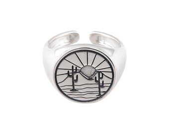 Bague ajustable en argent 925 Desert Dream
