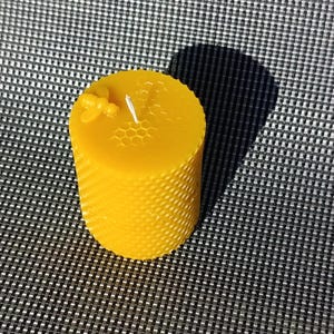 Pure Beeswax Pillar Candles | Clean Burn All Natural Candles | Honey Homemade Candles | Natural Air Purifier