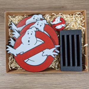 Ghostbusters Coaster, Optional Display Stand. Also Available As A Gift Set. Gift Set
