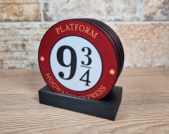 Harry Potter Coaster, Optional Display Stand. Also Available As A Gift Set.