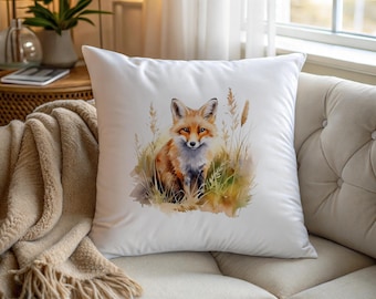 Adult and Baby Fox or Badger Designs, Woodland, Wildlife Cushion Covers, (40cm x 40cm)