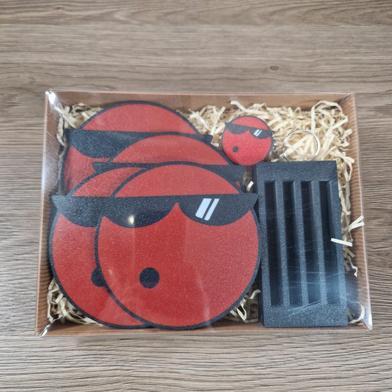 Retro Cool Spot Coaster, Optional Display stand Also available as a Gift Set. image 10