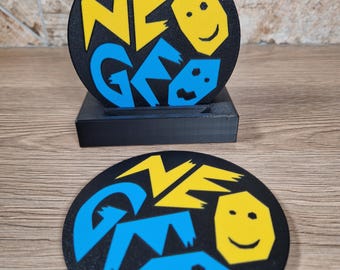 Neo Geo Coaster, Optional Display Stand, Also Available As A Gift Set.