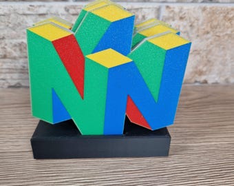 Nintendo 64 Coaster, N64, Optional Display Stand. Also Available As A Gift Set.
