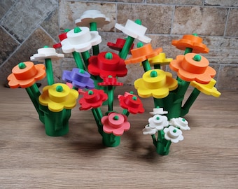 3D Printed, Giant Brick Flowers.