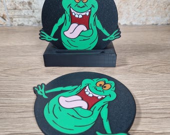 Slimer, Ghostbusters Coaster With Optional Display Stand, Also Available in a a Gift Set.
