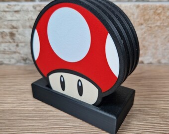 Nintendo Mario Super Mushroom, Optional Display Stand. Also Available As A Gift Set.