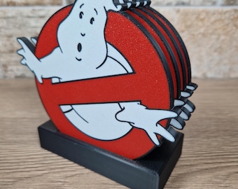 Ghostbusters Coaster, Optional Display Stand. Also Available As A Gift Set.