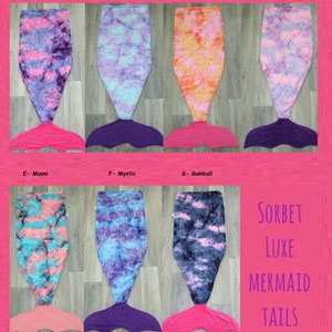 Child up to Adult Size Mermaid Tail Blanket Mermaid Tail Sleep Sack Purple Pink Large Size Mermaid Tail MINKY image 2