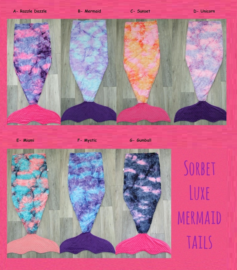 Child up to Adult Size Mermaid Tail Blanket Mermaid Tail Sleep Sack Purple Pink Large Size Mermaid Tail MINKY image 2