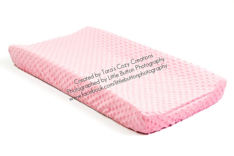 Light Pink Minky Contour Changemat or Change Pad Cover Pink Etsy