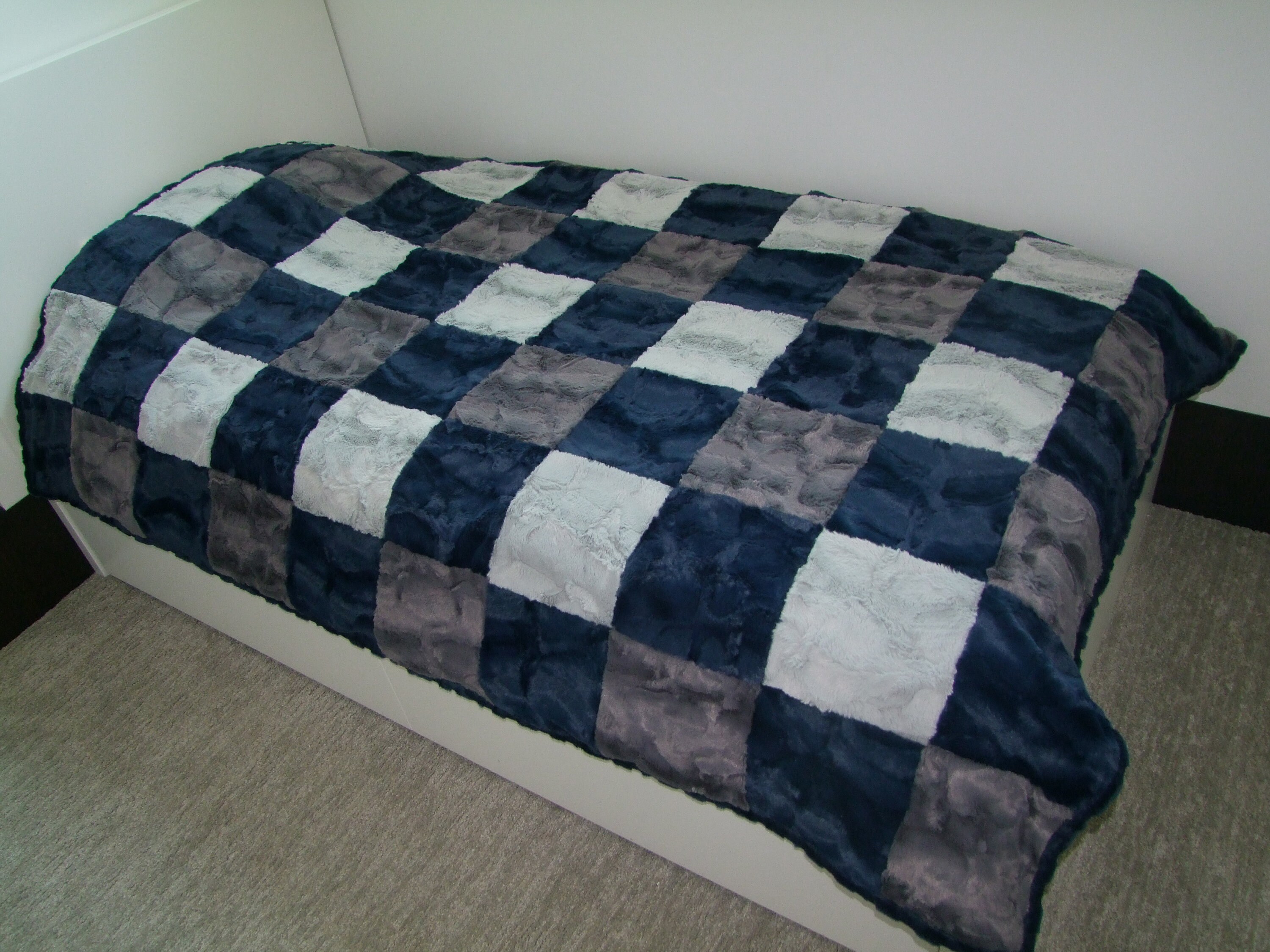 Luxe Minky Blanket Twin Double Full Queen or King Size Etsy