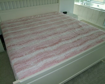 KING Size LUXE MINKY Sheets - Double Fitted Sheet - Queen Fitted Sheet - Twin Minky Sheet - Fitted Minky Sheets -