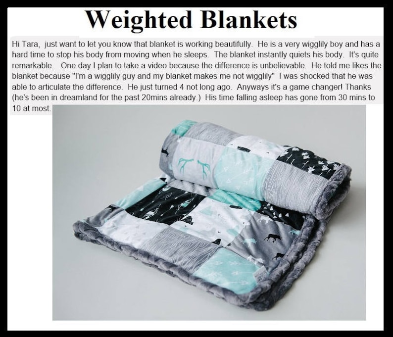 Weighted Minky Blankets Weighted Blanket Child Weighted Etsy
